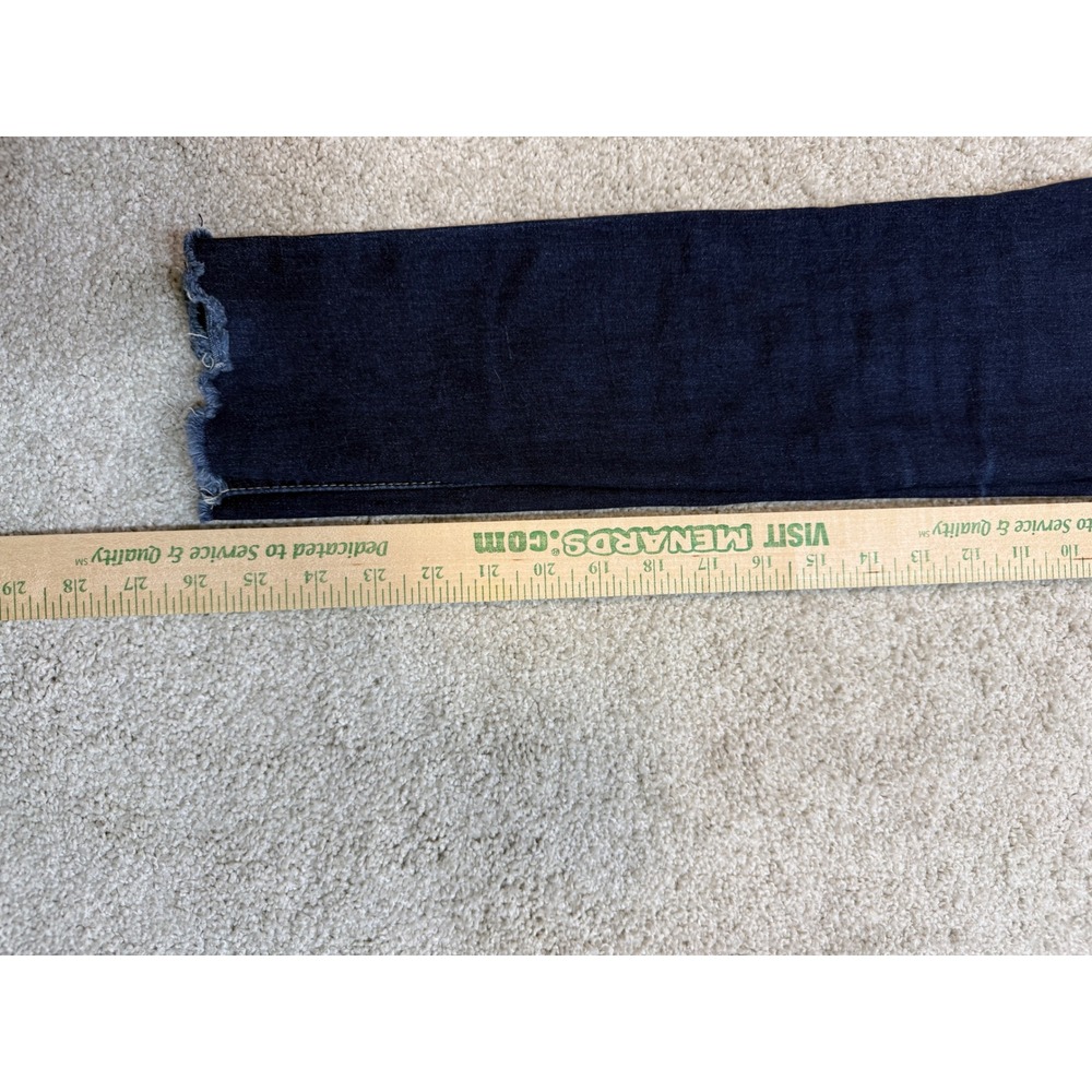 KanCan Women Dark Wash High Rise Button Fly Skinny Jeans Raw Hem KC11236D Size 0 - Picture 5 of 5